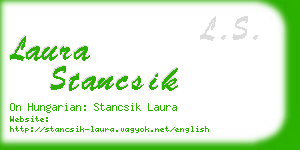 laura stancsik business card